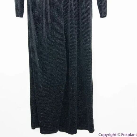 NEW Eloquii‎ black Strong Shoulder Velvet Jumpsuit glitter , 22 - Picture 8 of 16